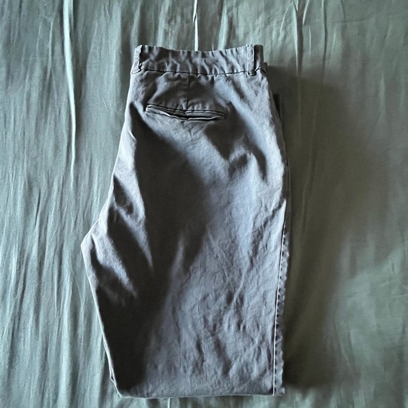 Gray Straight Leg Women's Pants - Picture 2 of 3